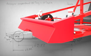 Red Go Kart Air Dam