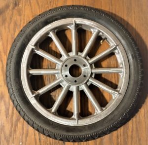 16 x 2.125 Tire Mounted on Go-Kart Guru Aluminum Rim